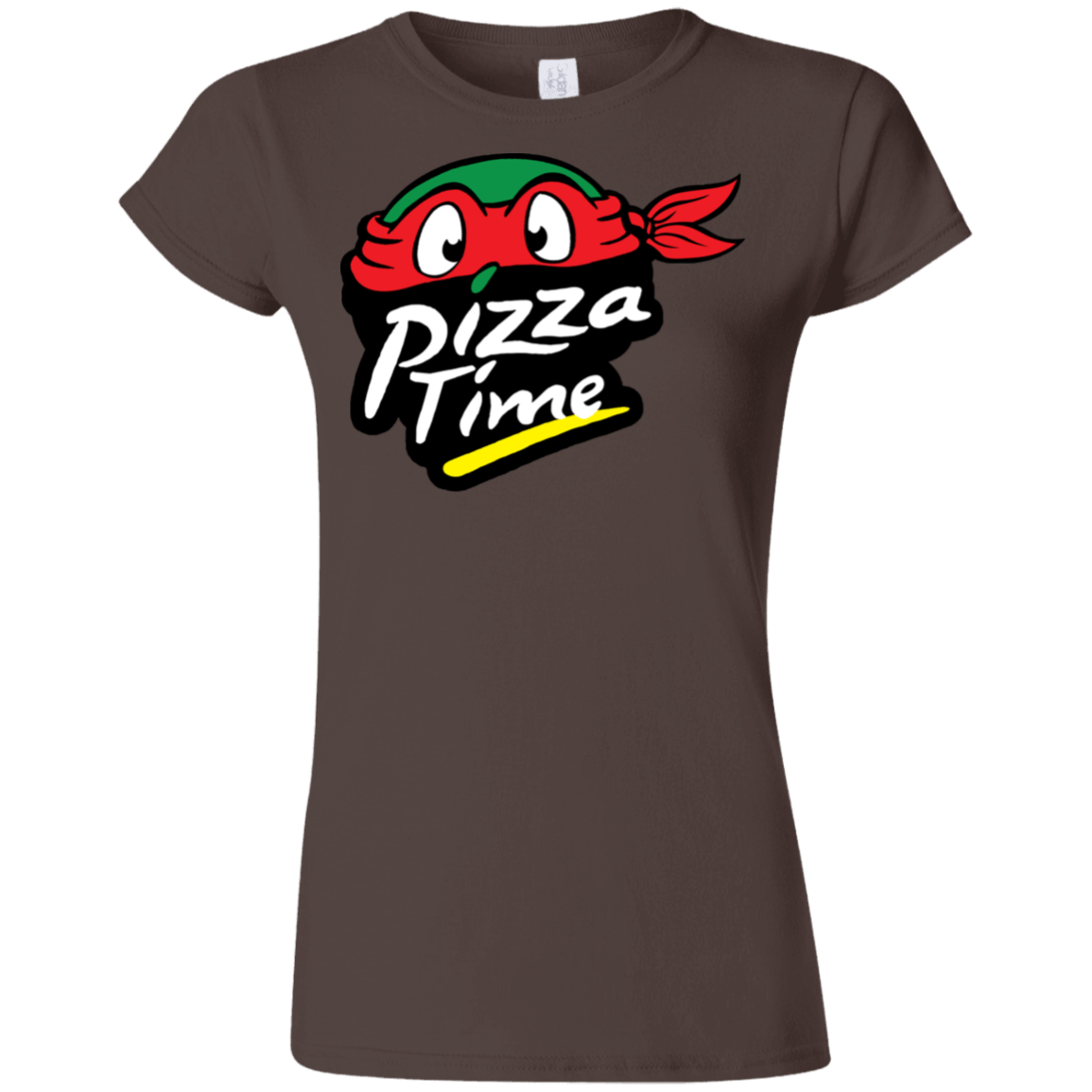 T-Shirts Dark Chocolate / S Pizza Time Junior Slimmer-Fit T-Shirt