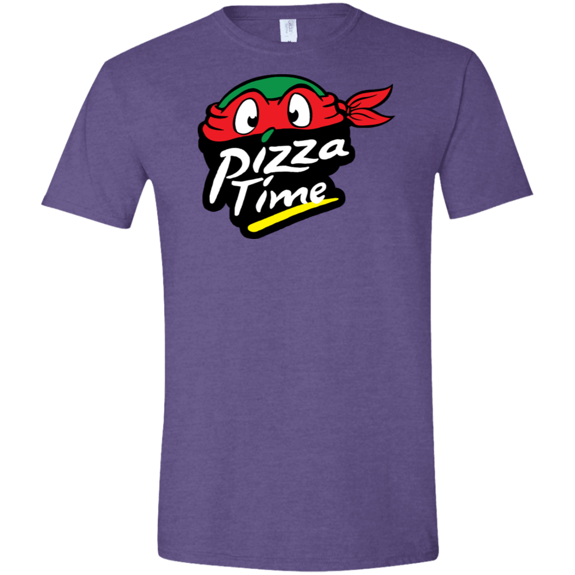 T-Shirts Heather Purple / S Pizza Time Men's Semi-Fitted Softstyle