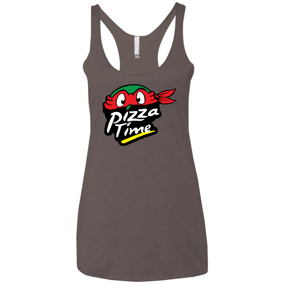 T-Shirts Macchiato / X-Small Pizza Time Women's Triblend Racerback Tank