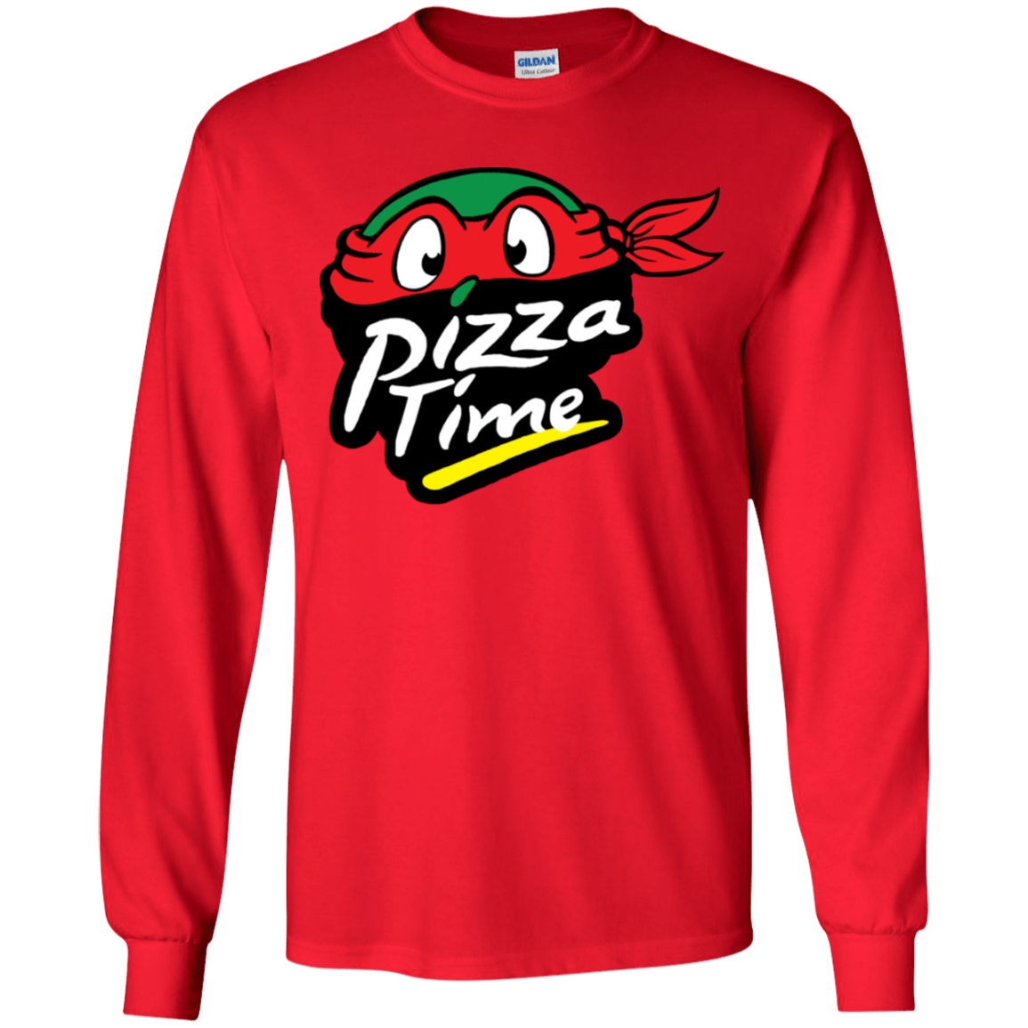 T-Shirts Red / YS Pizza Time Youth Long Sleeve T-Shirt