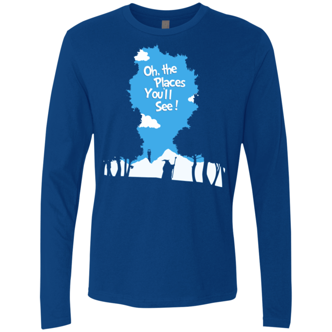 T-Shirts Royal / Small Places Youll See Men's Premium Long Sleeve