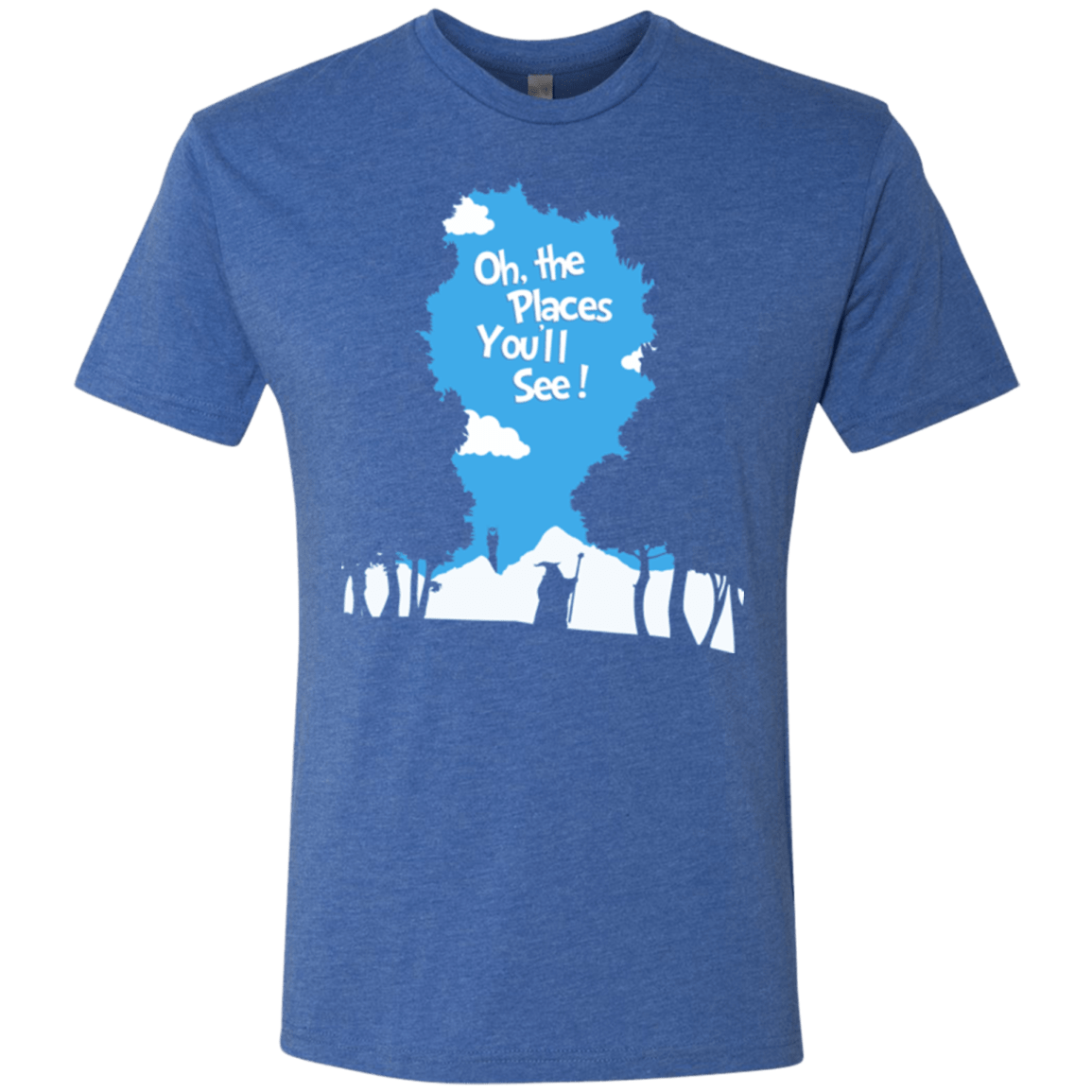 T-Shirts Vintage Royal / Small Places Youll See Men's Triblend T-Shirt
