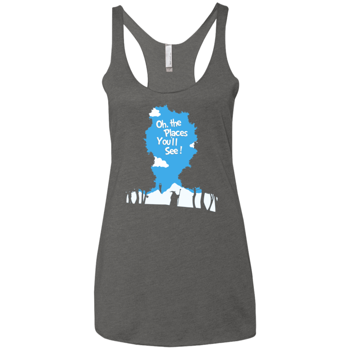 T-Shirts Premium Heather / X-Small Places Youll See Women's Triblend Racerback Tank