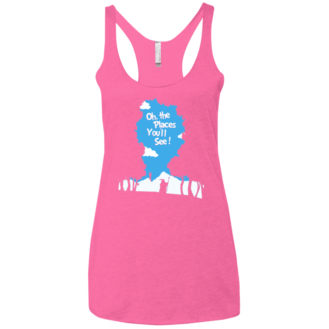 T-Shirts Vintage Pink / X-Small Places Youll See Women's Triblend Racerback Tank