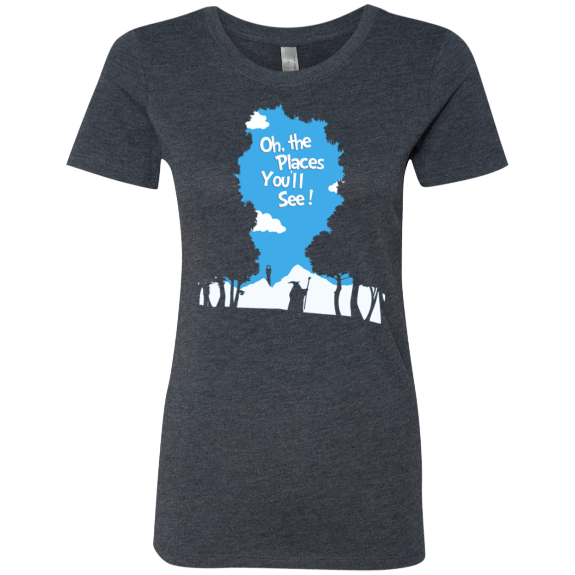 T-Shirts Vintage Navy / Small Places Youll See Women's Triblend T-Shirt
