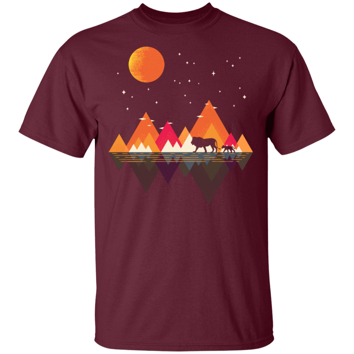 T-Shirts Maroon / S Plains of Africa T-Shirt