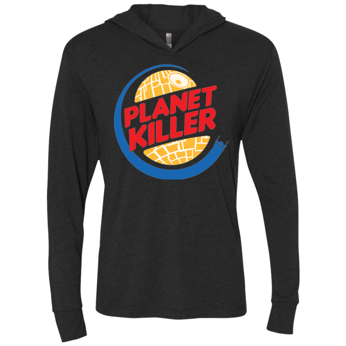 T-Shirts Vintage Black / X-Small Planet Killer Triblend Long Sleeve Hoodie Tee