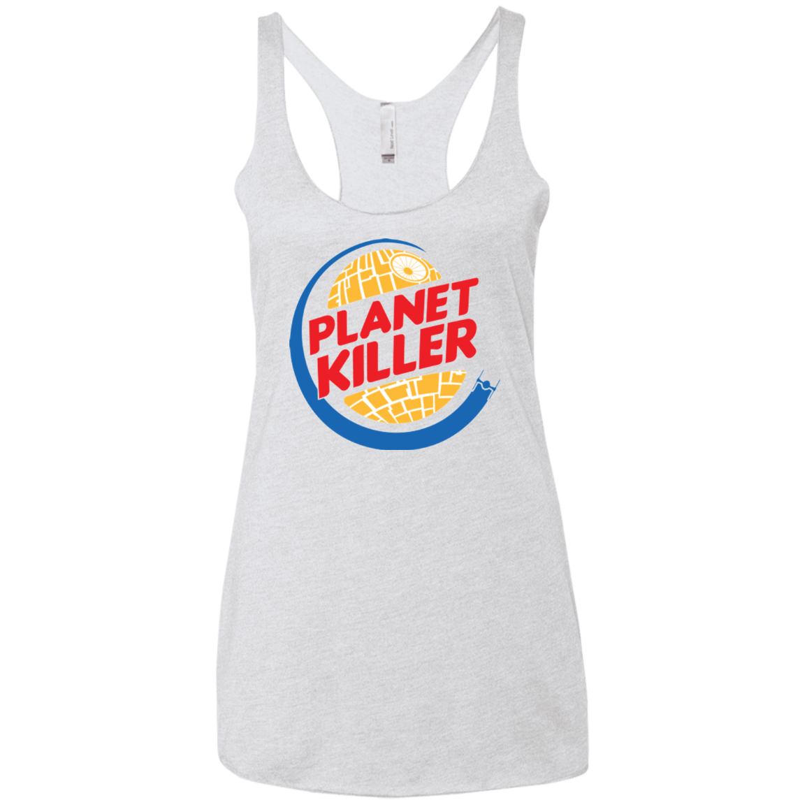 Planet Killer Women's Triblend Racerback Tank