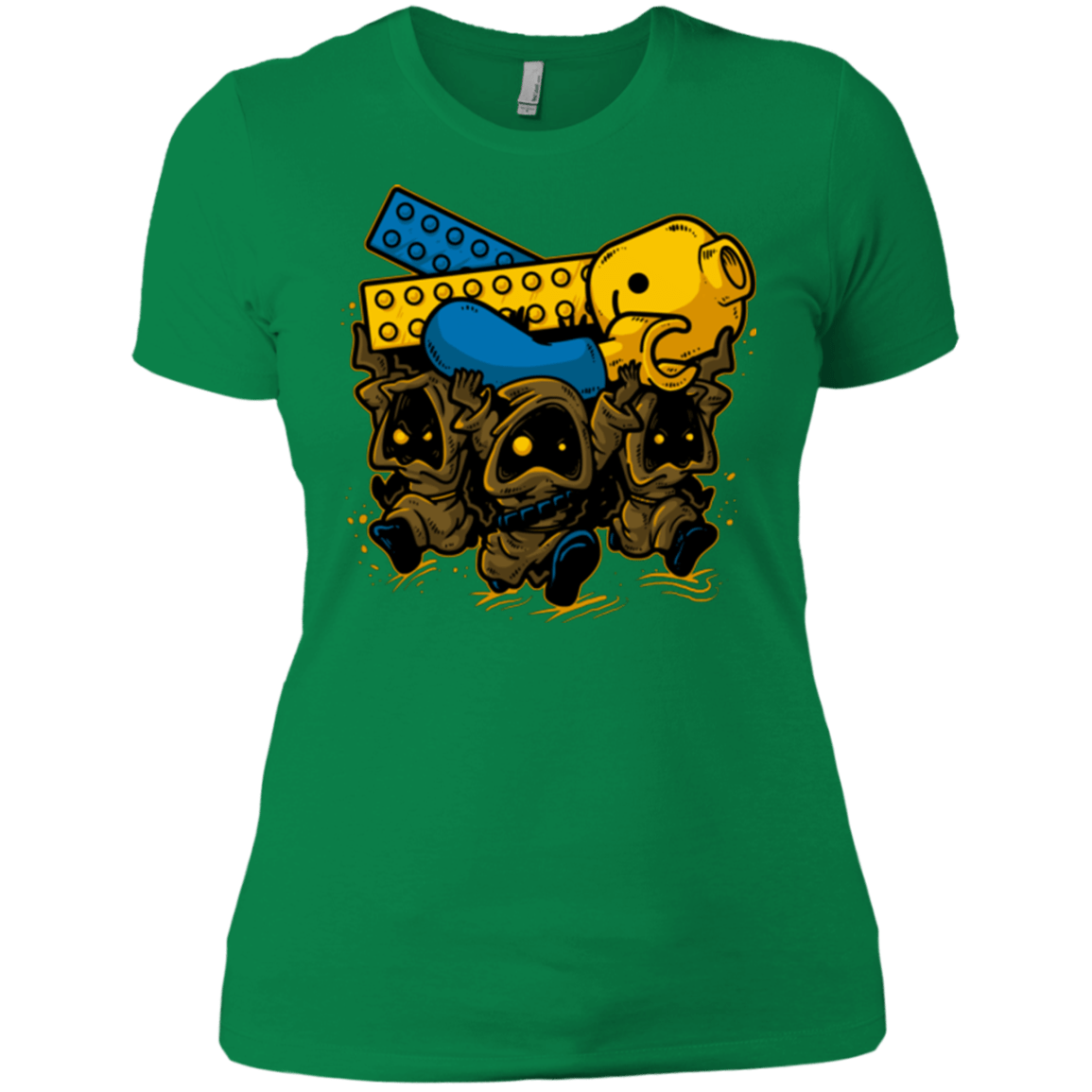 T-Shirts Kelly Green / X-Small PLASTIC DEBRIS Women's Premium T-Shirt