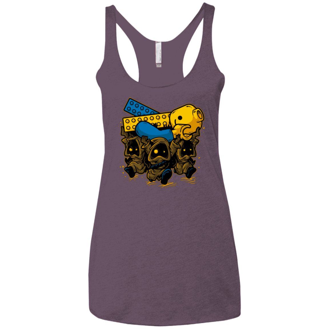 T-Shirts Vintage Purple / X-Small PLASTIC DEBRIS Women's Triblend Racerback Tank