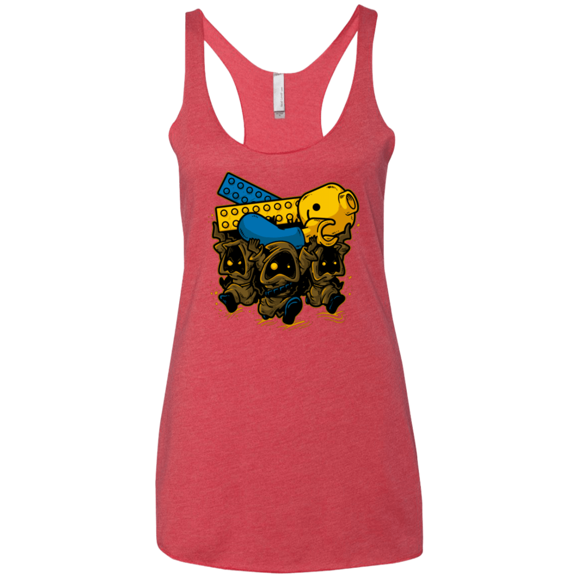 T-Shirts Vintage Red / X-Small PLASTIC DEBRIS Women's Triblend Racerback Tank