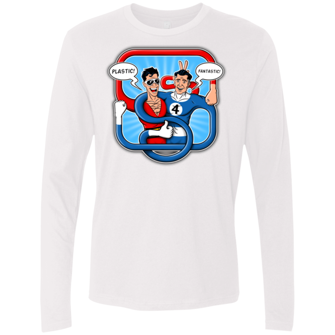 T-Shirts White / Small Plastic Fantastic Men's Premium Long Sleeve