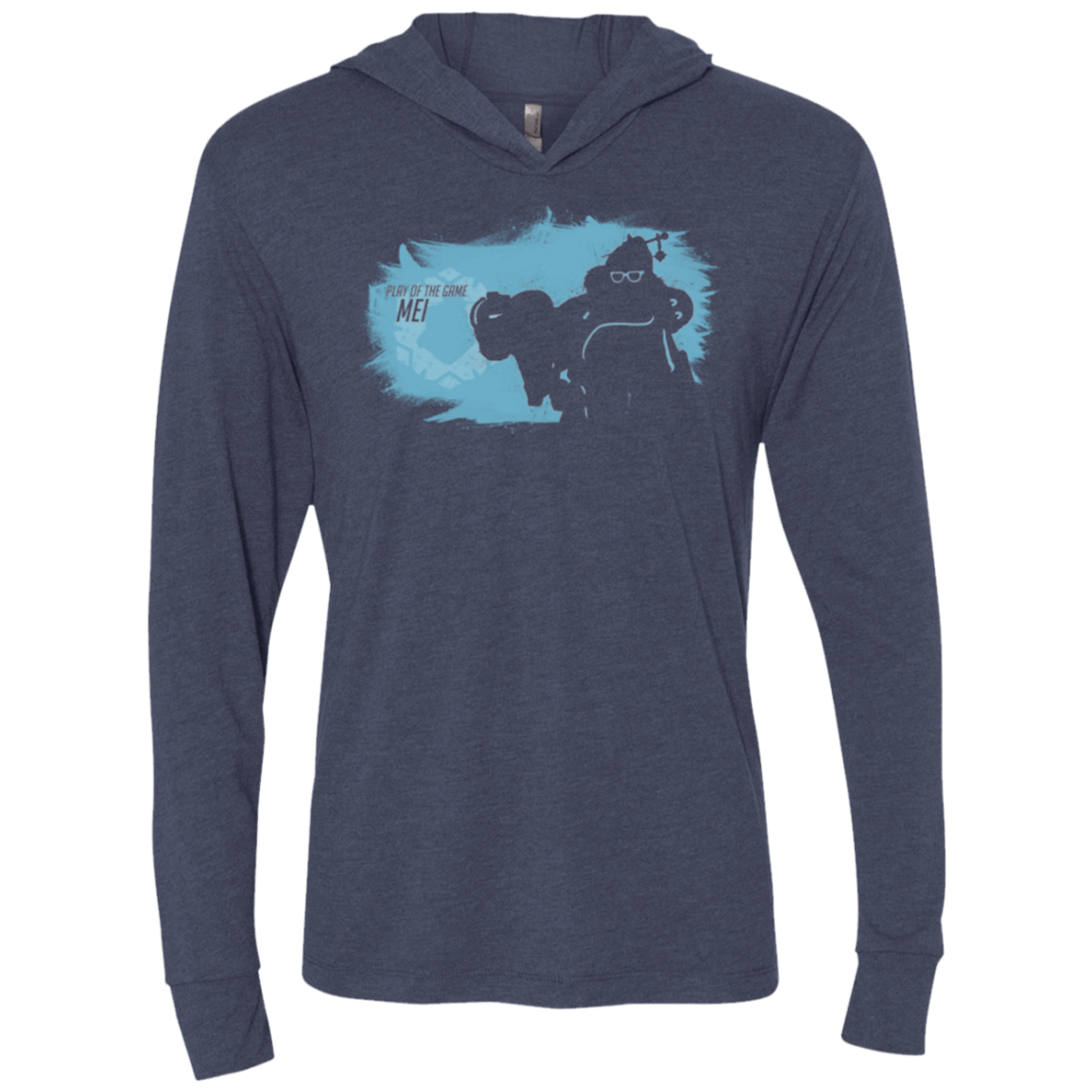 T-Shirts Vintage Navy / X-Small Play of the Game Mei2 Triblend Long Sleeve Hoodie Tee