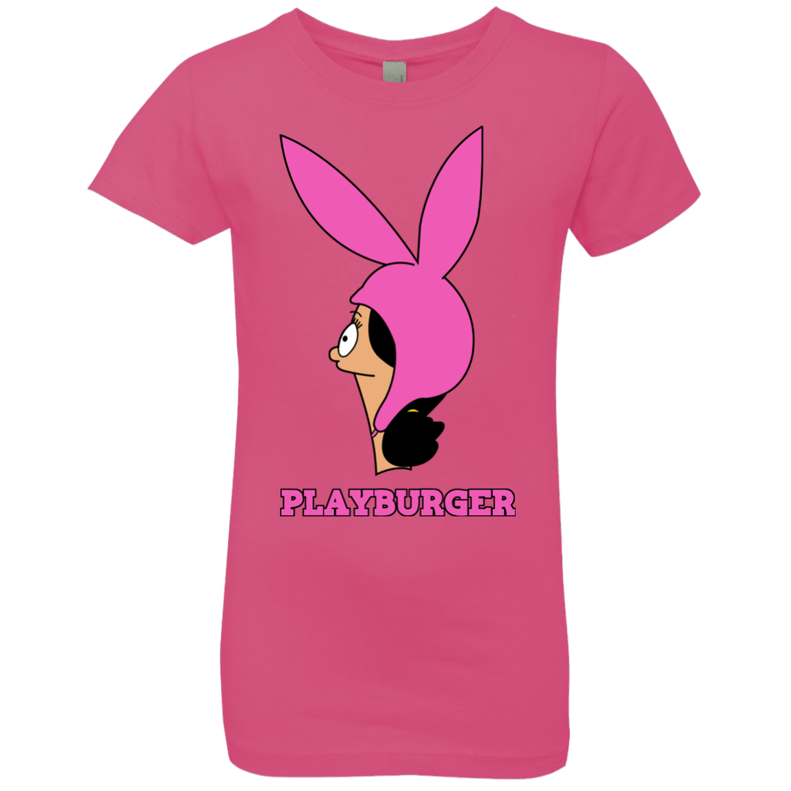 T-Shirts Hot Pink / YXS Playburger Girls Premium T-Shirt