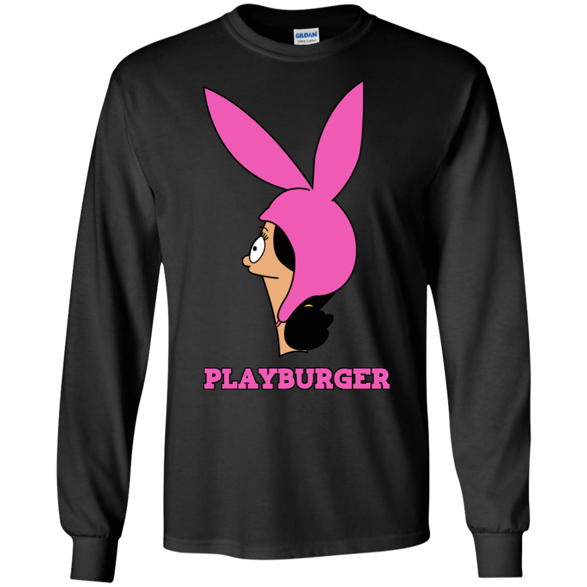 T-Shirts Black / S Playburger Men's Long Sleeve T-Shirt