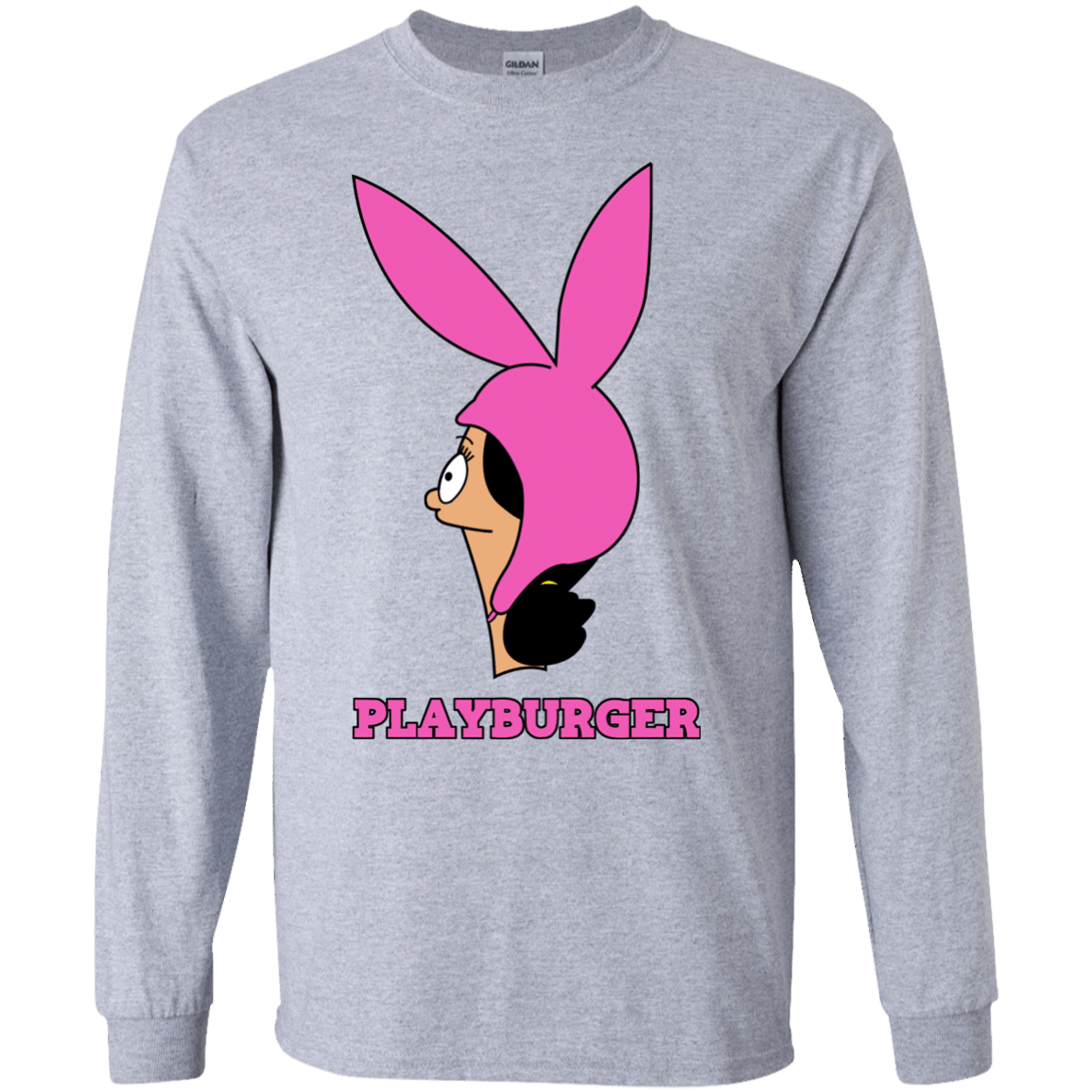 T-Shirts Sport Grey / S Playburger Men's Long Sleeve T-Shirt