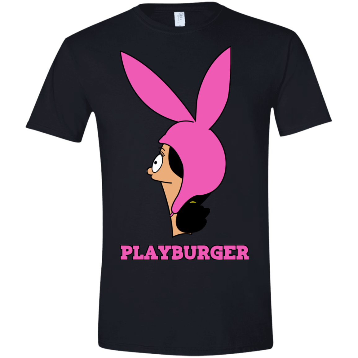 T-Shirts Black / X-Small Playburger Men's Semi-Fitted Softstyle