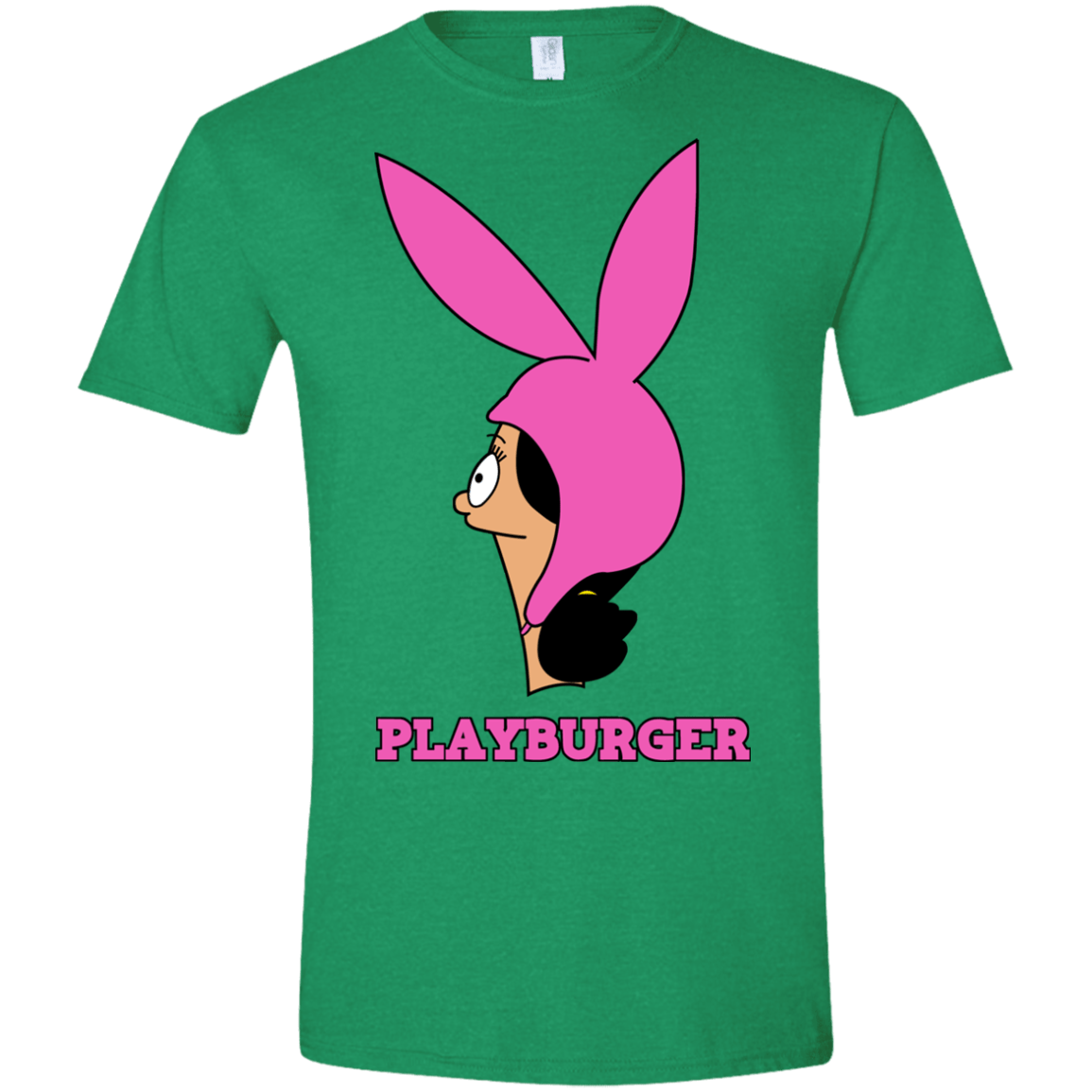 T-Shirts Heather Irish Green / S Playburger Men's Semi-Fitted Softstyle