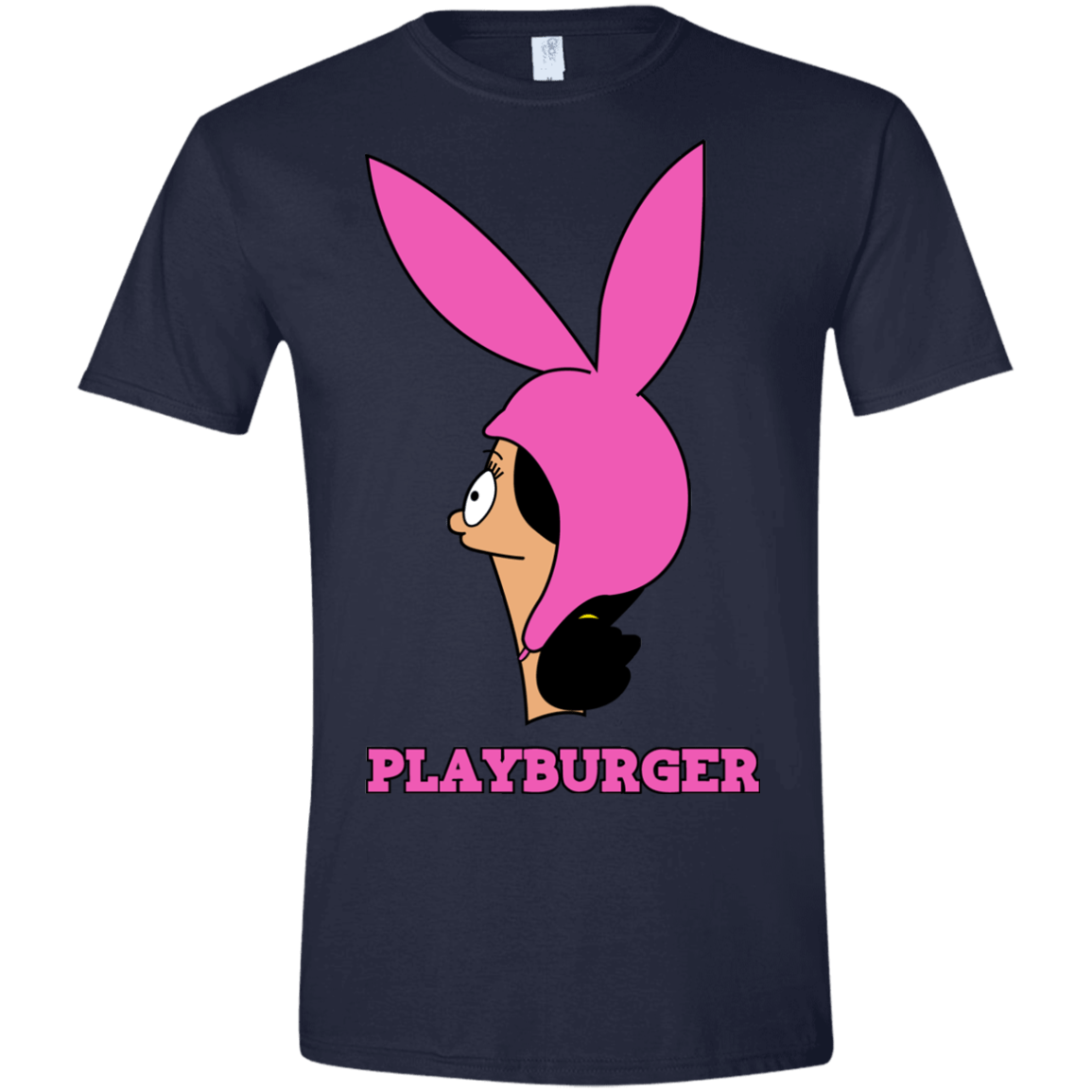 T-Shirts Navy / X-Small Playburger Men's Semi-Fitted Softstyle