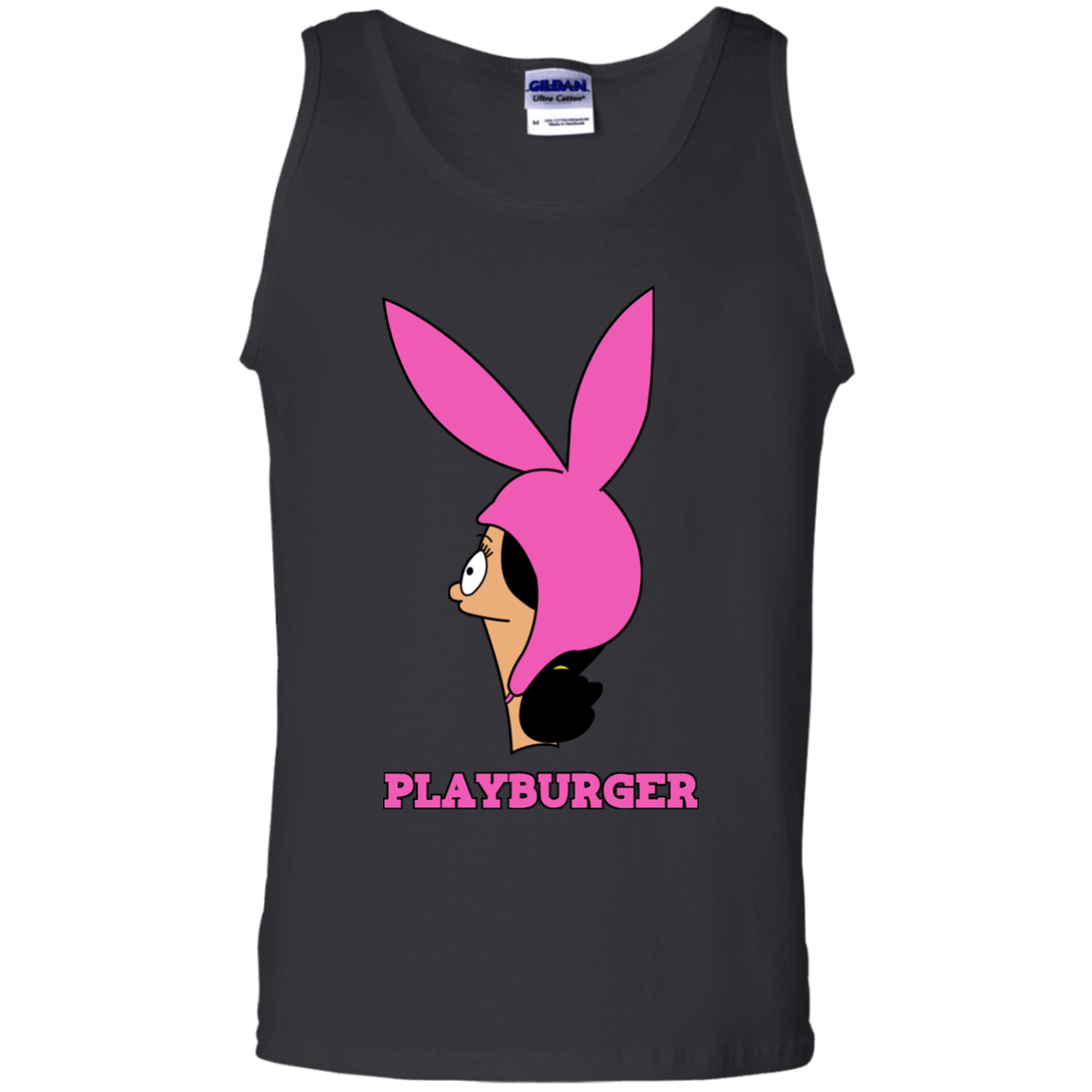 T-Shirts Black / S Playburger Men's Tank Top