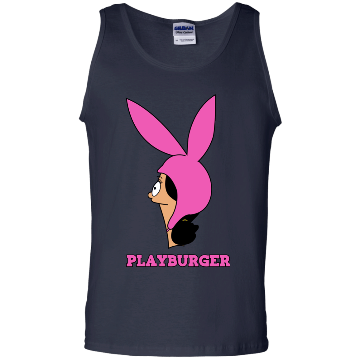 T-Shirts Navy / S Playburger Men's Tank Top