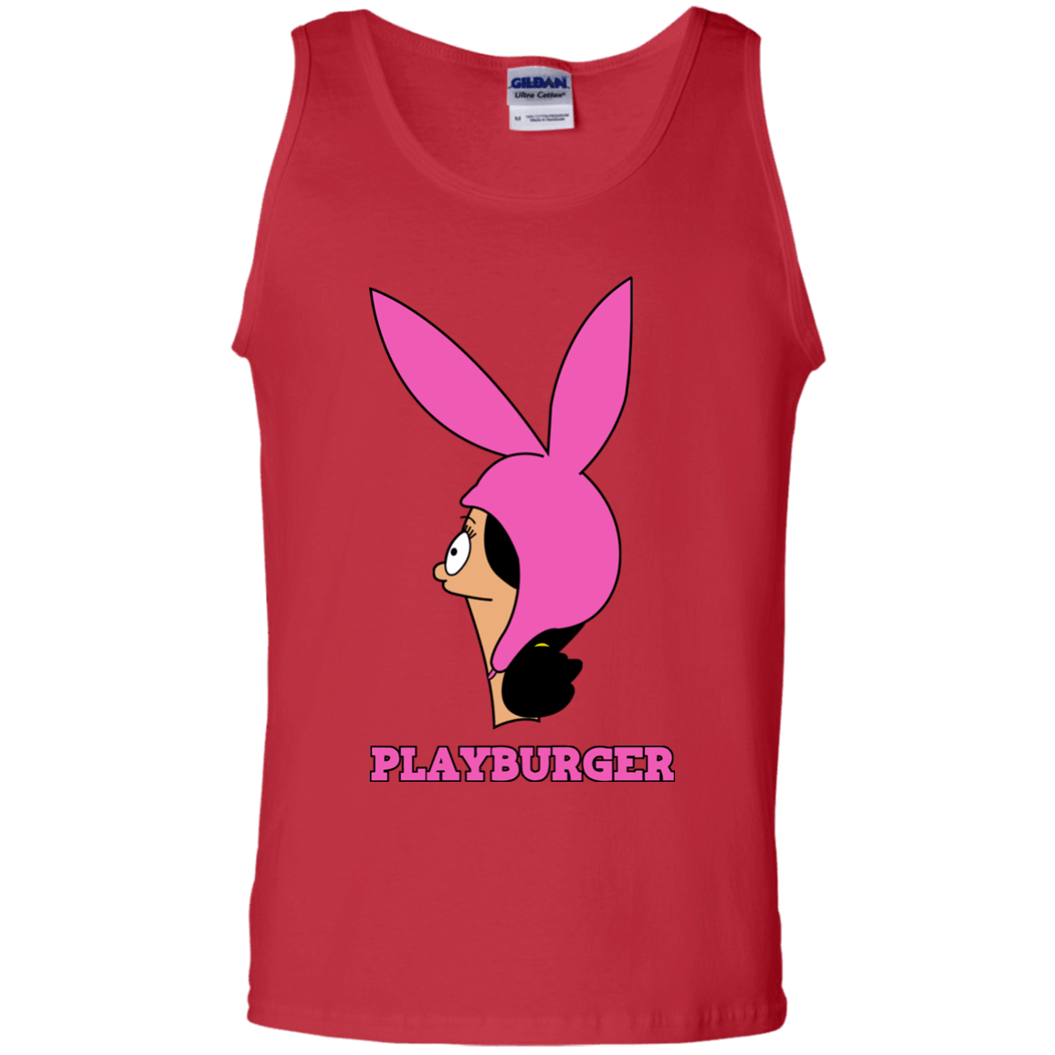 T-Shirts Red / S Playburger Men's Tank Top