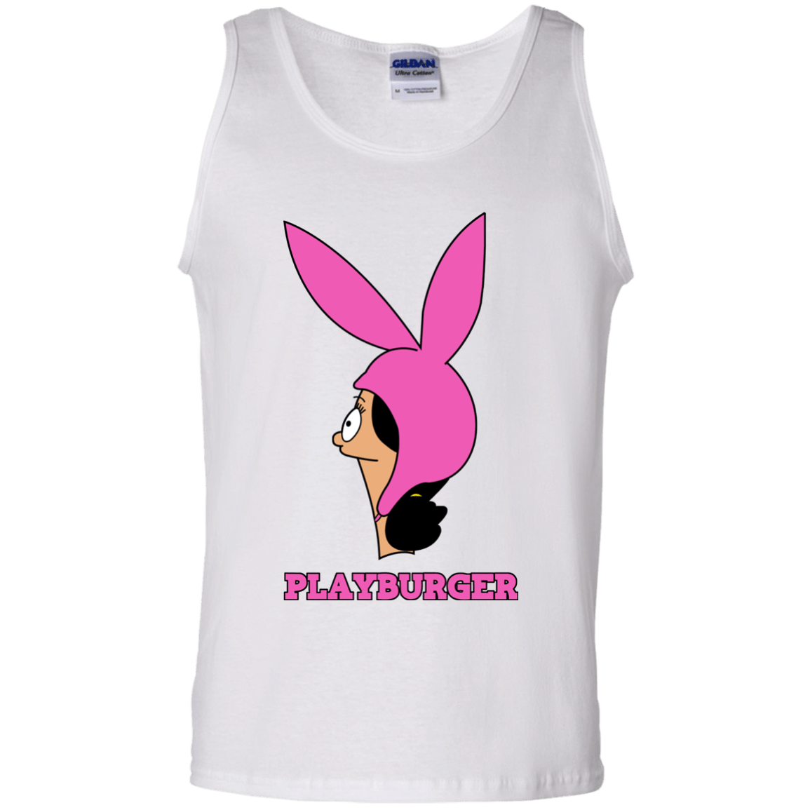 T-Shirts White / S Playburger Men's Tank Top