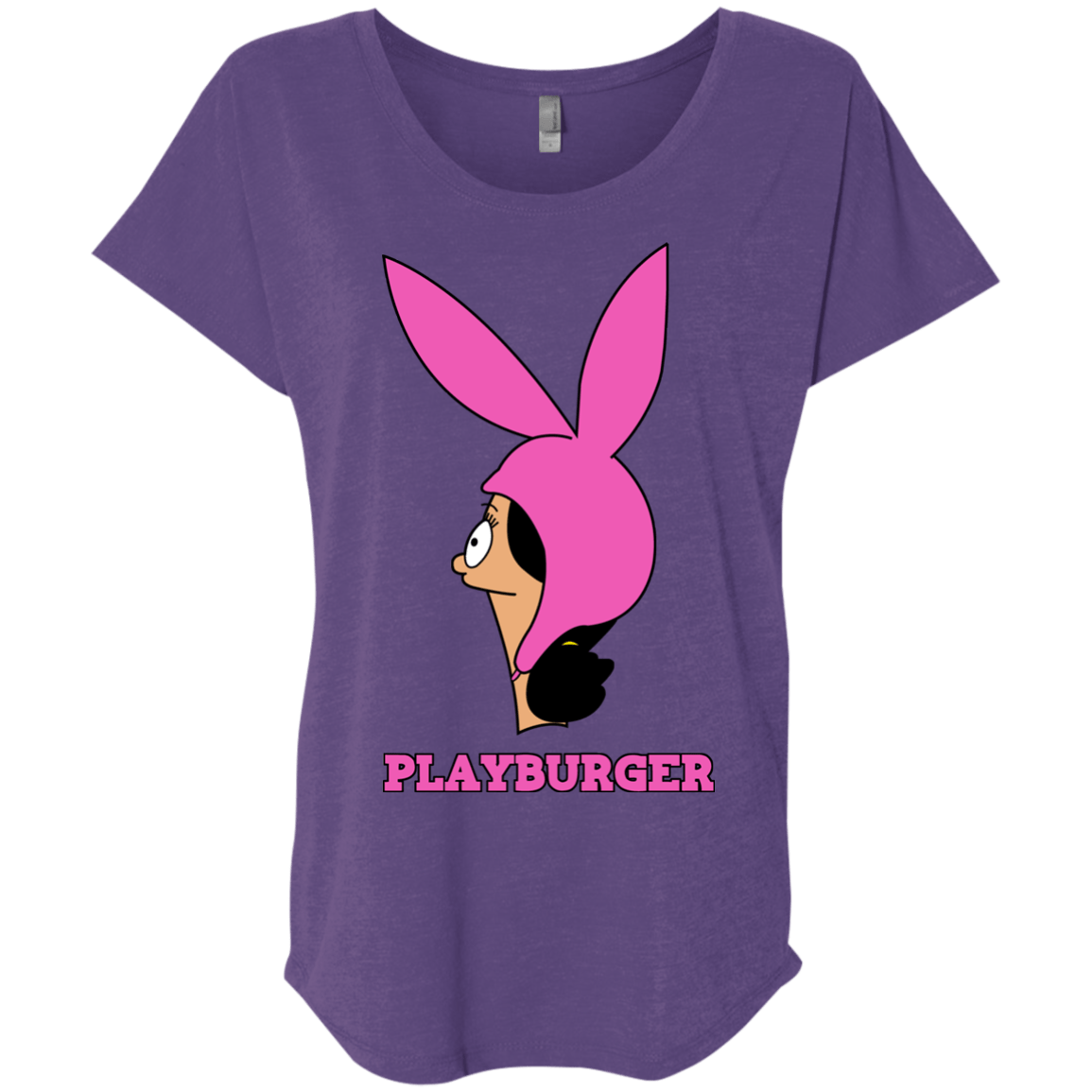 T-Shirts Purple Rush / X-Small Playburger Triblend Dolman Sleeve