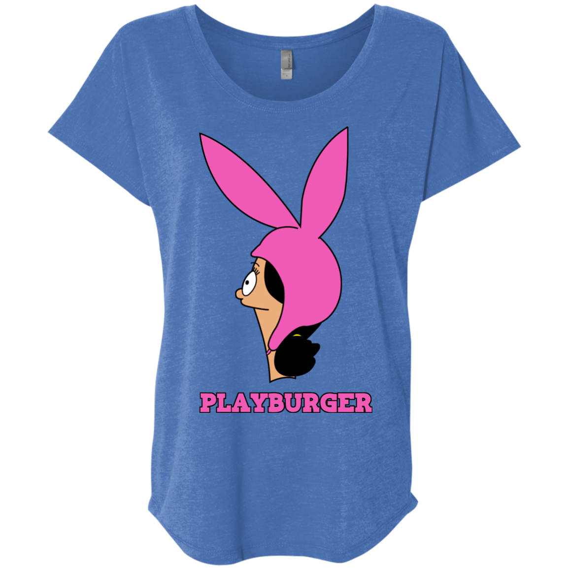 T-Shirts Vintage Royal / X-Small Playburger Triblend Dolman Sleeve