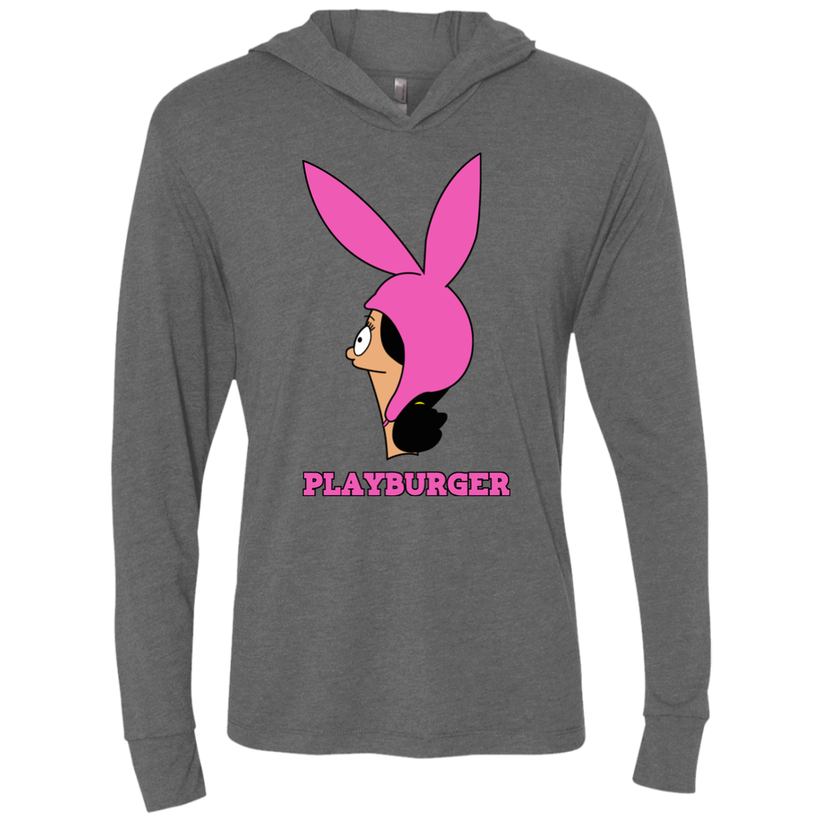 T-Shirts Premium Heather / X-Small Playburger Triblend Long Sleeve Hoodie Tee