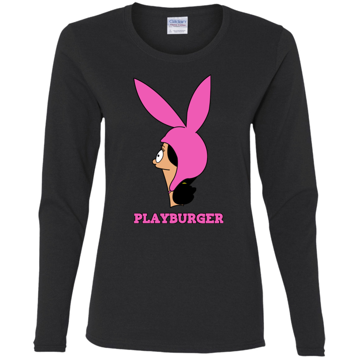 T-Shirts Black / S Playburger Women's Long Sleeve T-Shirt