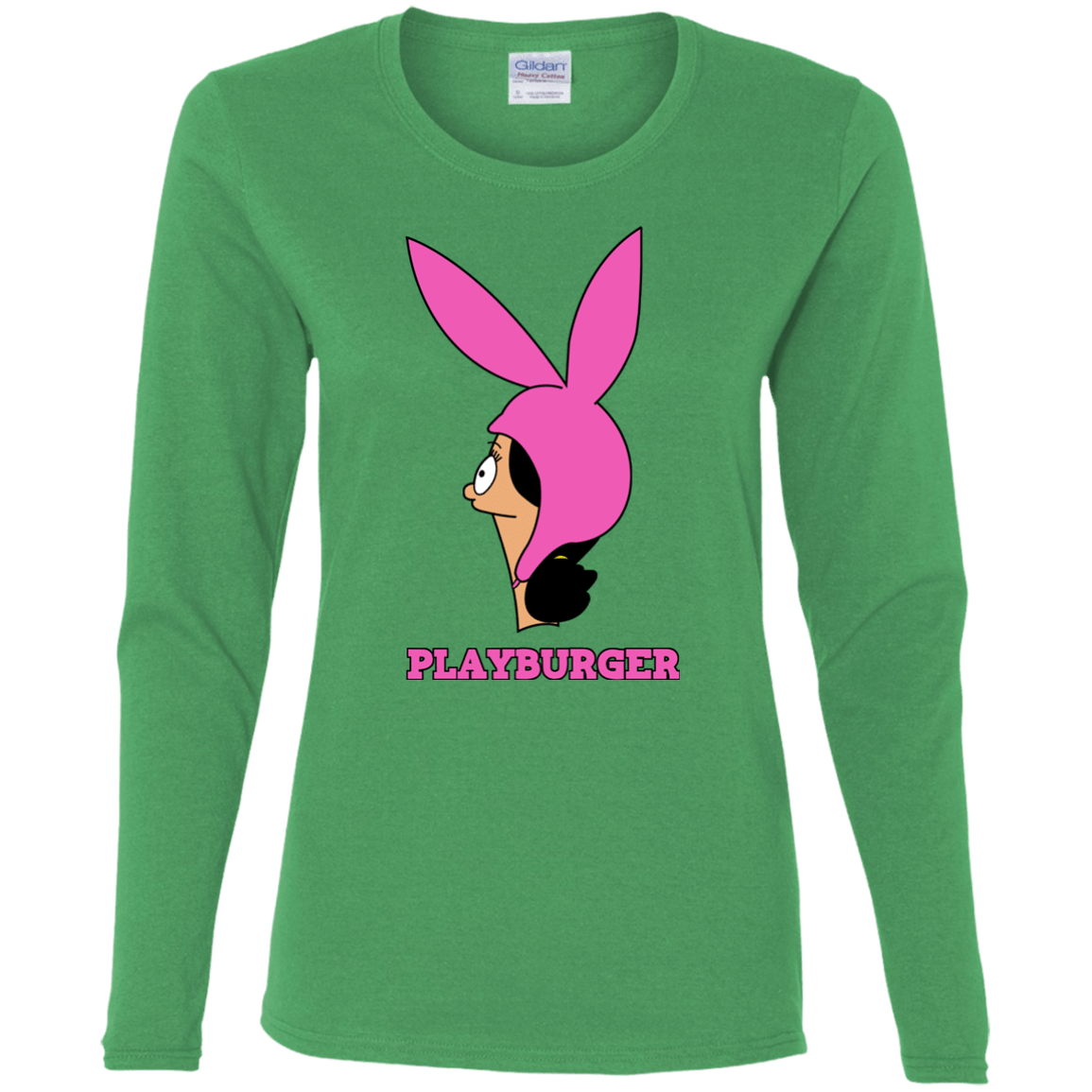 T-Shirts Irish Green / S Playburger Women's Long Sleeve T-Shirt