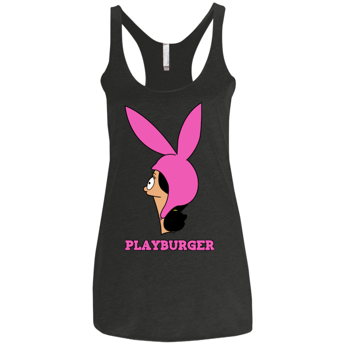 T-Shirts Vintage Black / X-Small Playburger Women's Triblend Racerback Tank