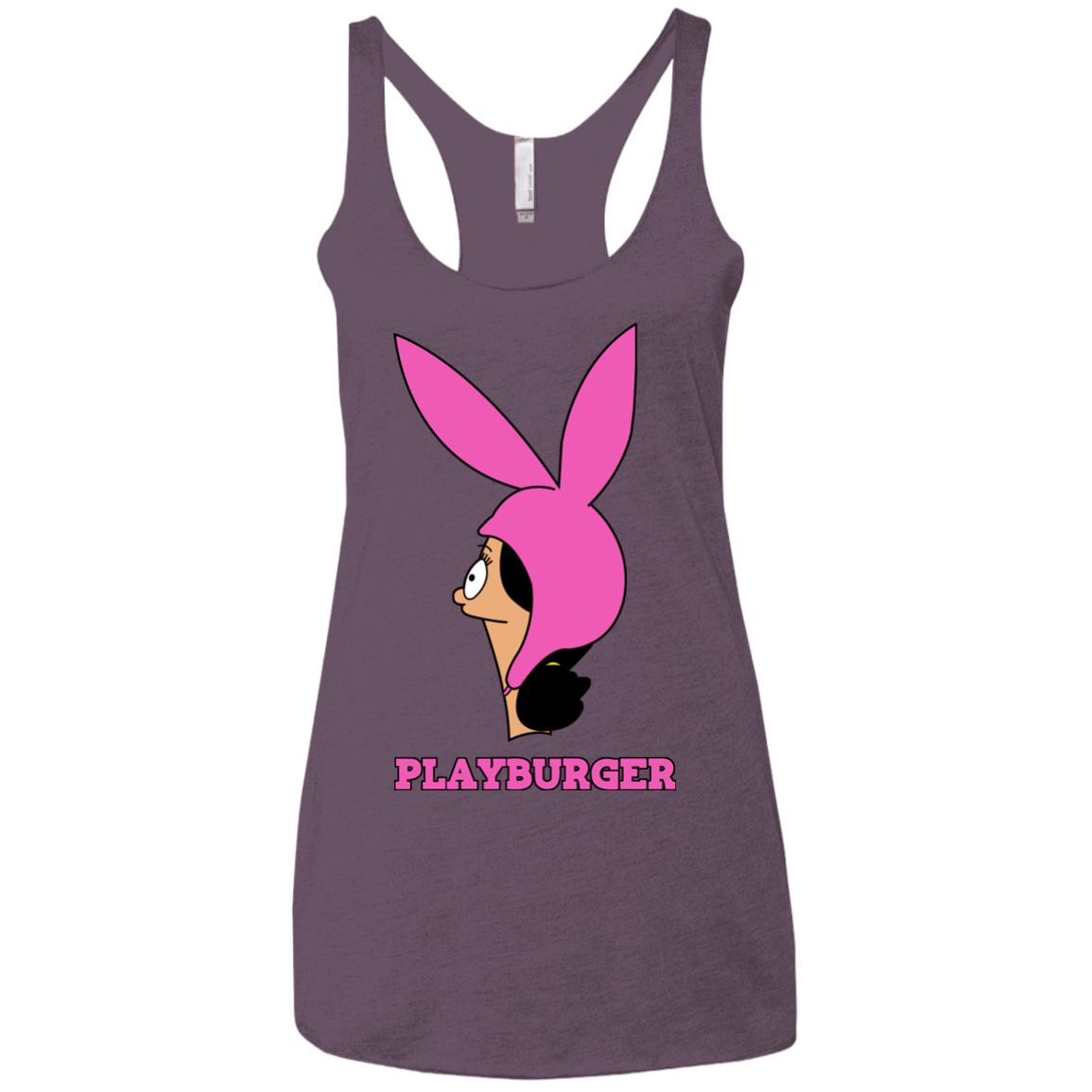 T-Shirts Vintage Purple / X-Small Playburger Women's Triblend Racerback Tank