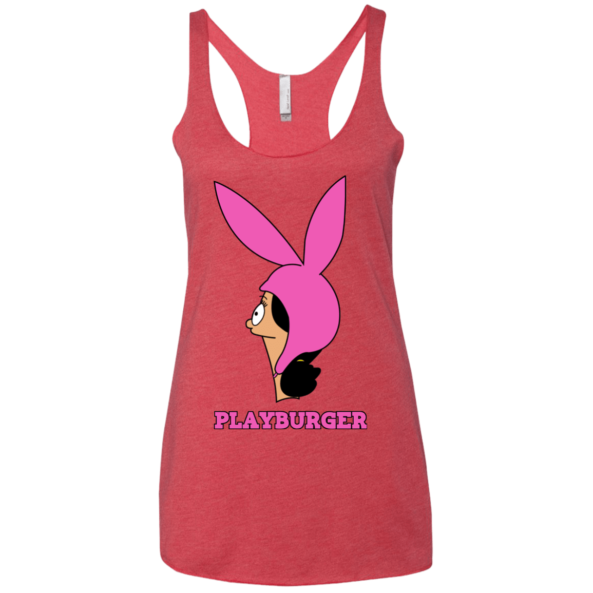 T-Shirts Vintage Red / X-Small Playburger Women's Triblend Racerback Tank