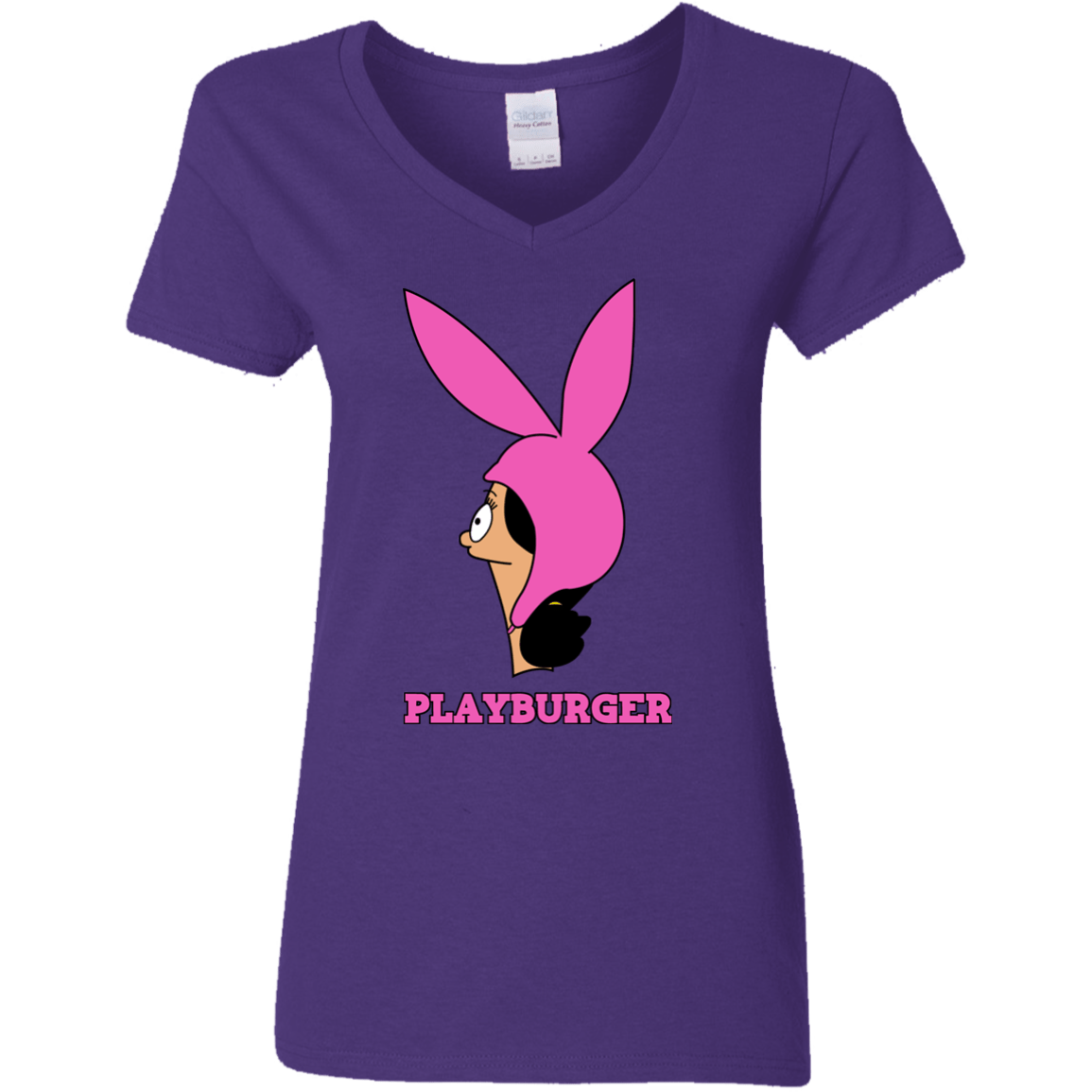 T-Shirts Purple / S Playburger Women's V-Neck T-Shirt