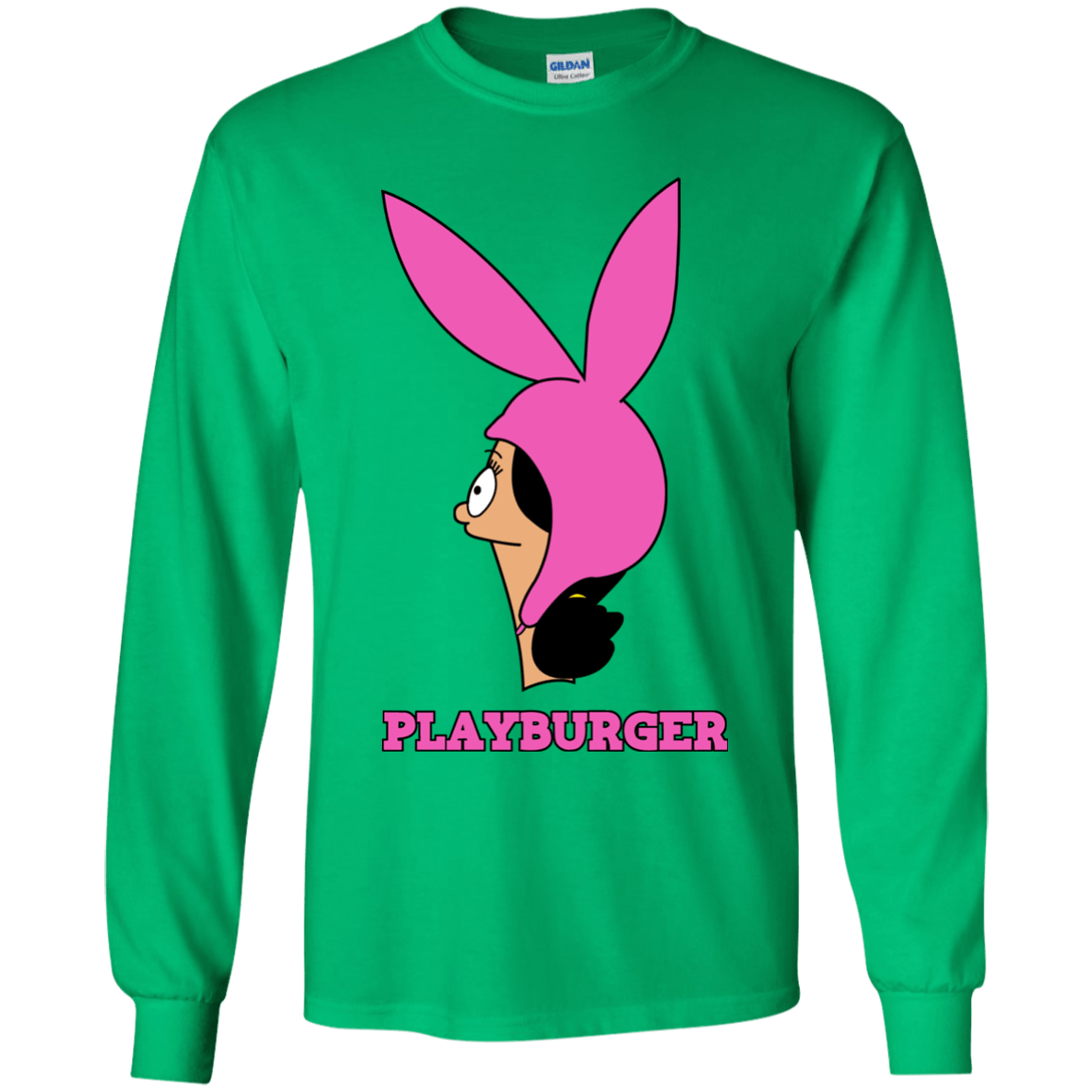 T-Shirts Irish Green / YS Playburger Youth Long Sleeve T-Shirt