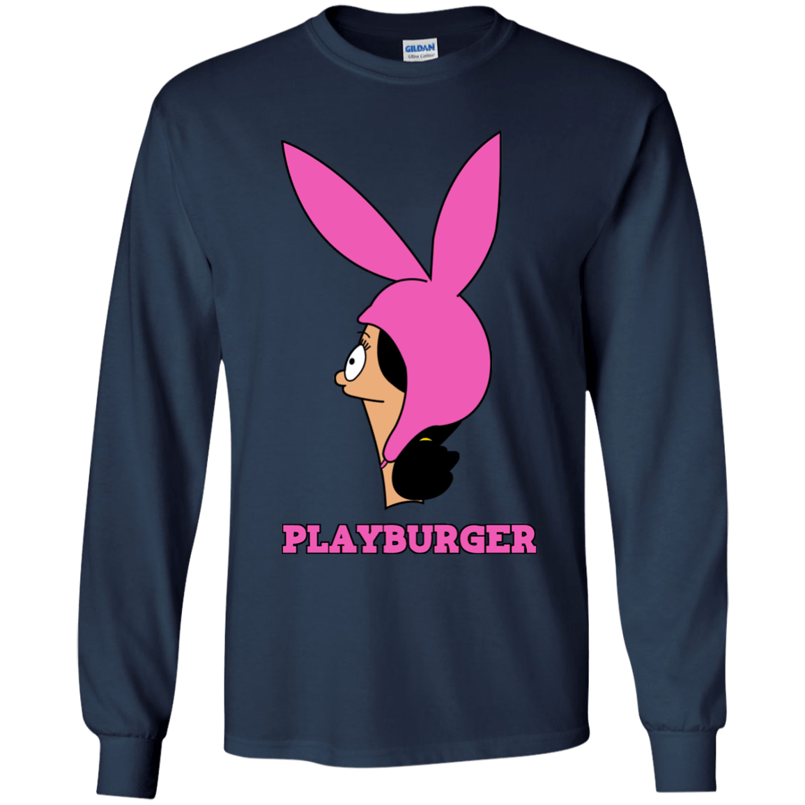 T-Shirts Navy / YS Playburger Youth Long Sleeve T-Shirt