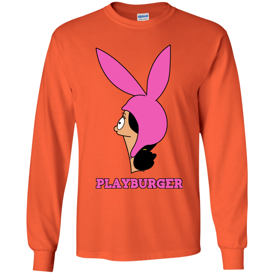 T-Shirts Orange / YS Playburger Youth Long Sleeve T-Shirt