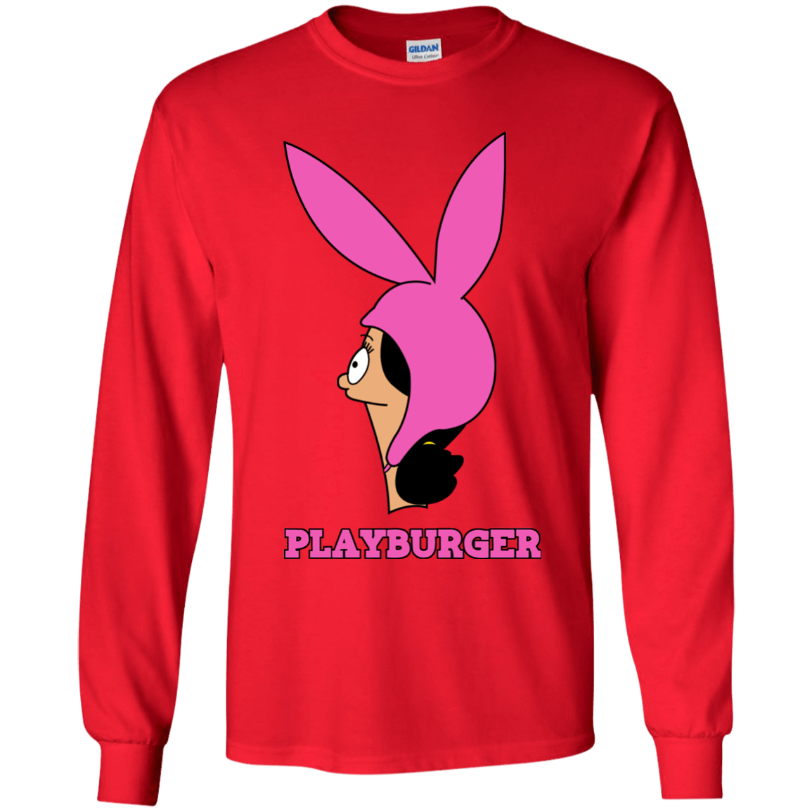 T-Shirts Red / YS Playburger Youth Long Sleeve T-Shirt