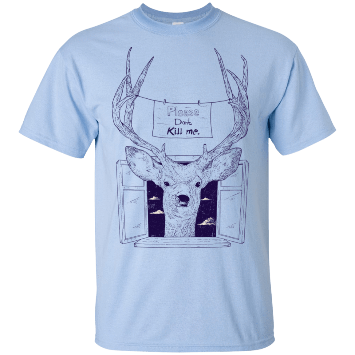 T-Shirts Light Blue / S Please Don't Kill Me T-Shirt