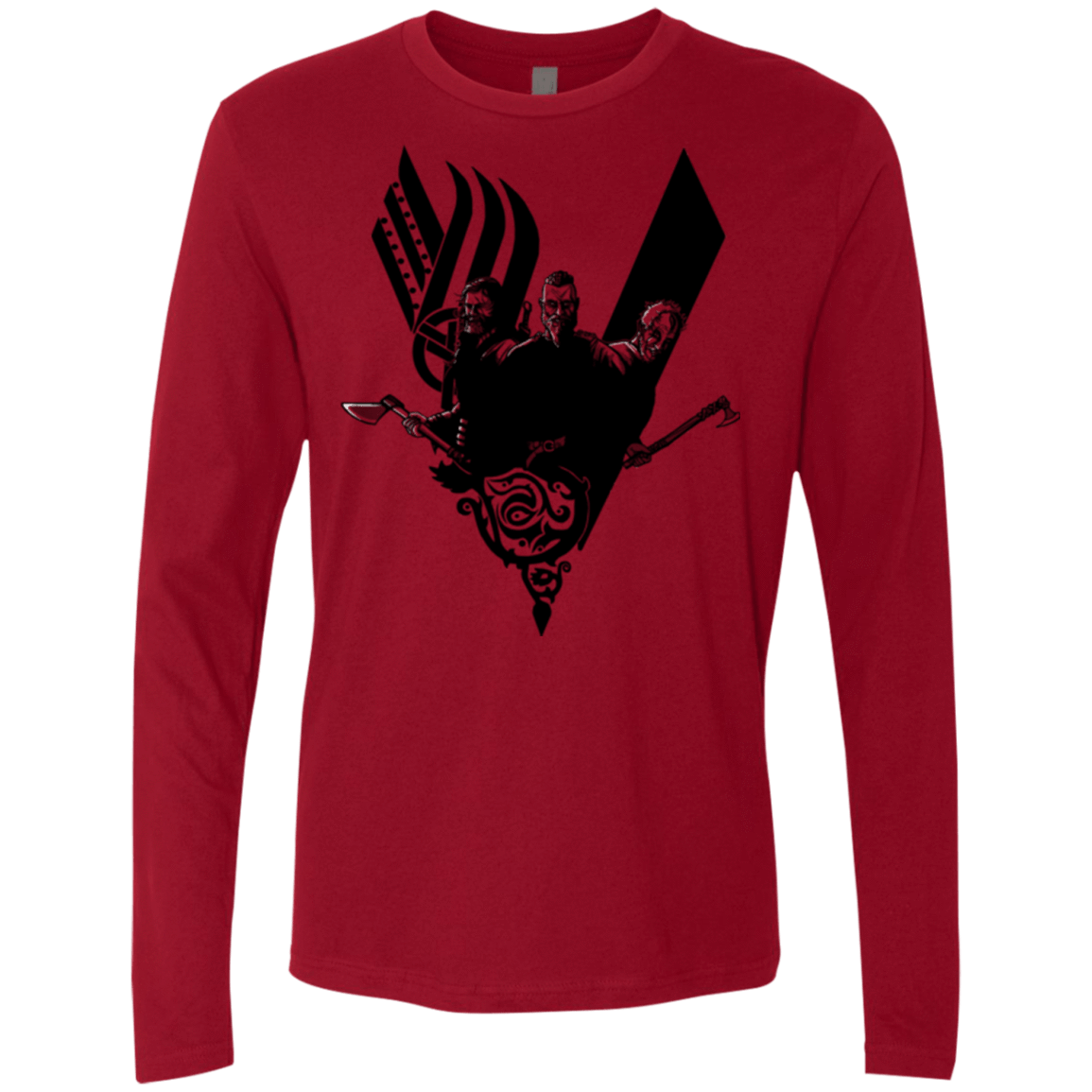 T-Shirts Cardinal / Small Plunder Men's Premium Long Sleeve