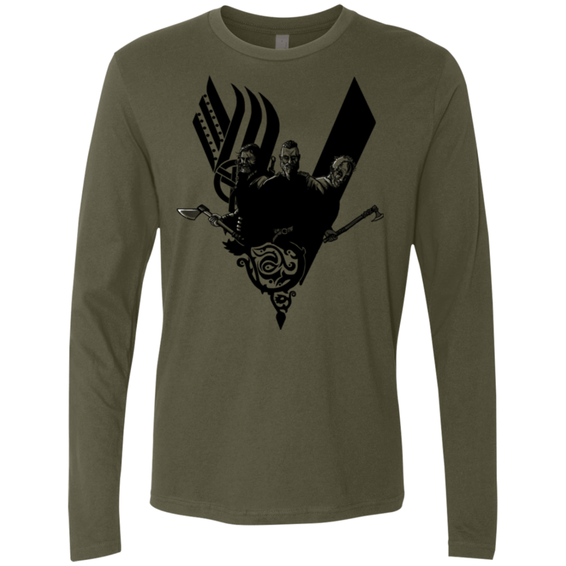 T-Shirts Military Green / Small Plunder Men's Premium Long Sleeve