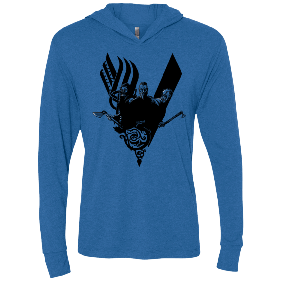 T-Shirts Vintage Royal / X-Small Plunder Triblend Long Sleeve Hoodie Tee