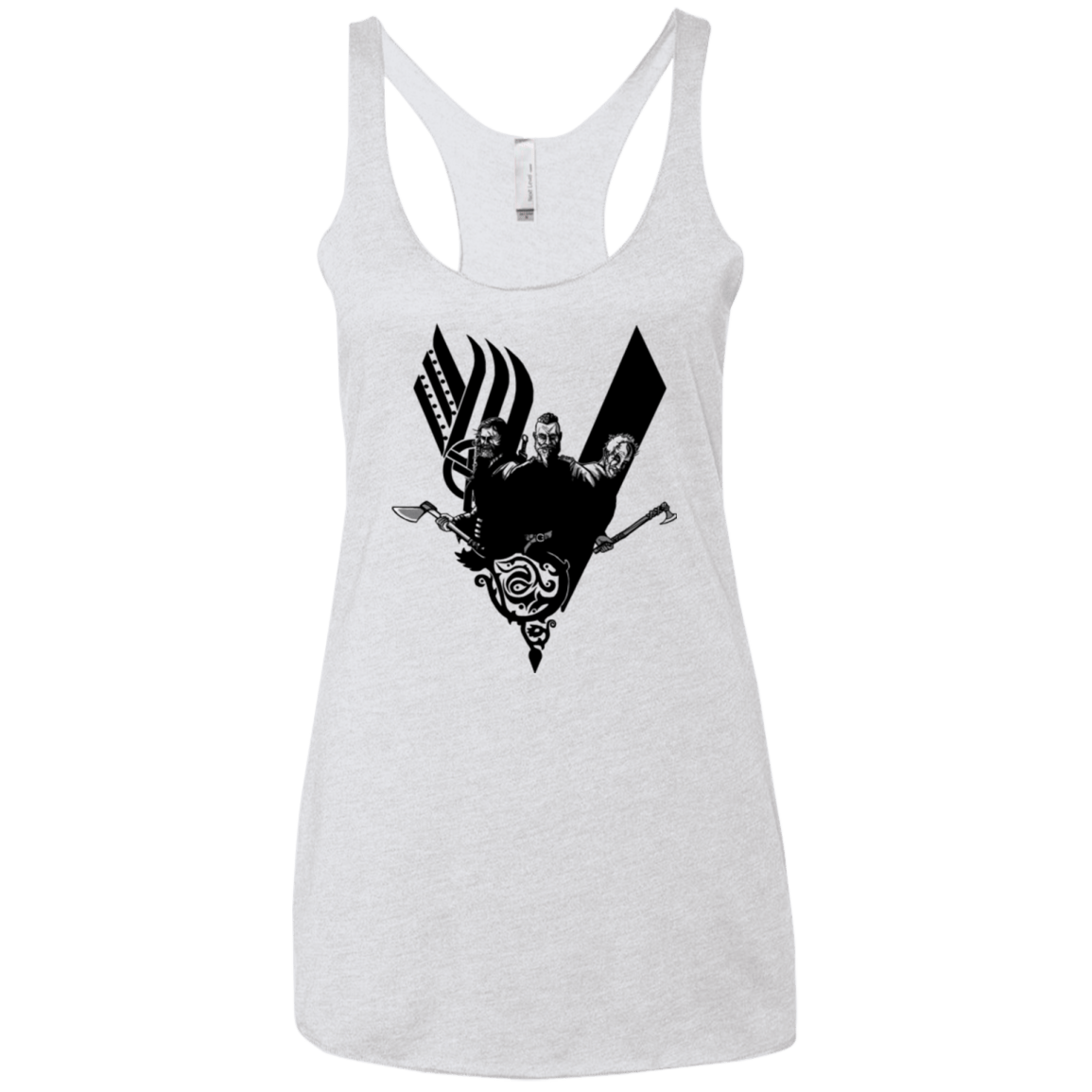 T-Shirts Heather White / X-Small Plunder Women's Triblend Racerback Tank