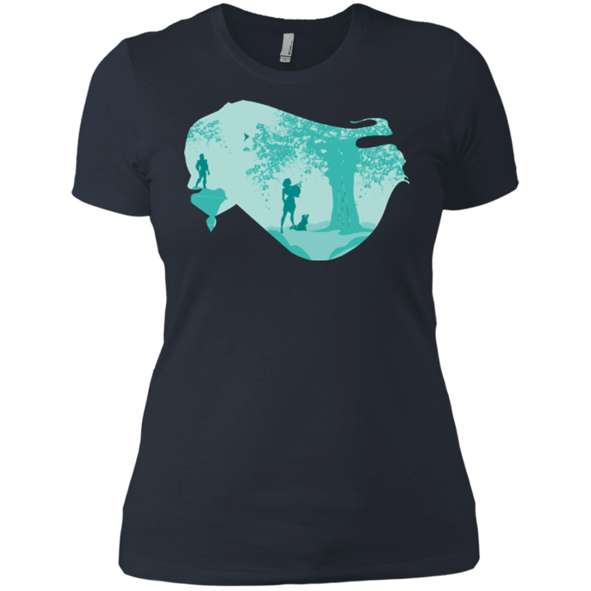 T-Shirts Indigo / X-Small Poca Portrait Pop Women's Premium T-Shirt