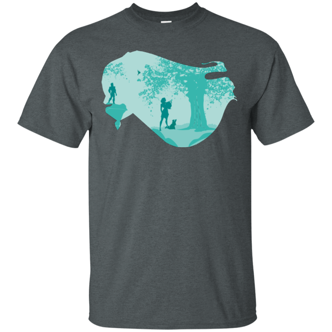 T-Shirts Dark Heather / Small Poca Portrait T-Shirt