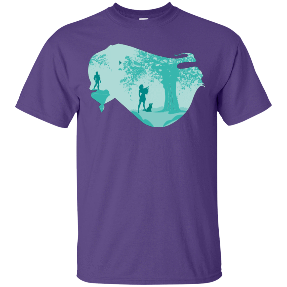 T-Shirts Purple / Small Poca Portrait T-Shirt