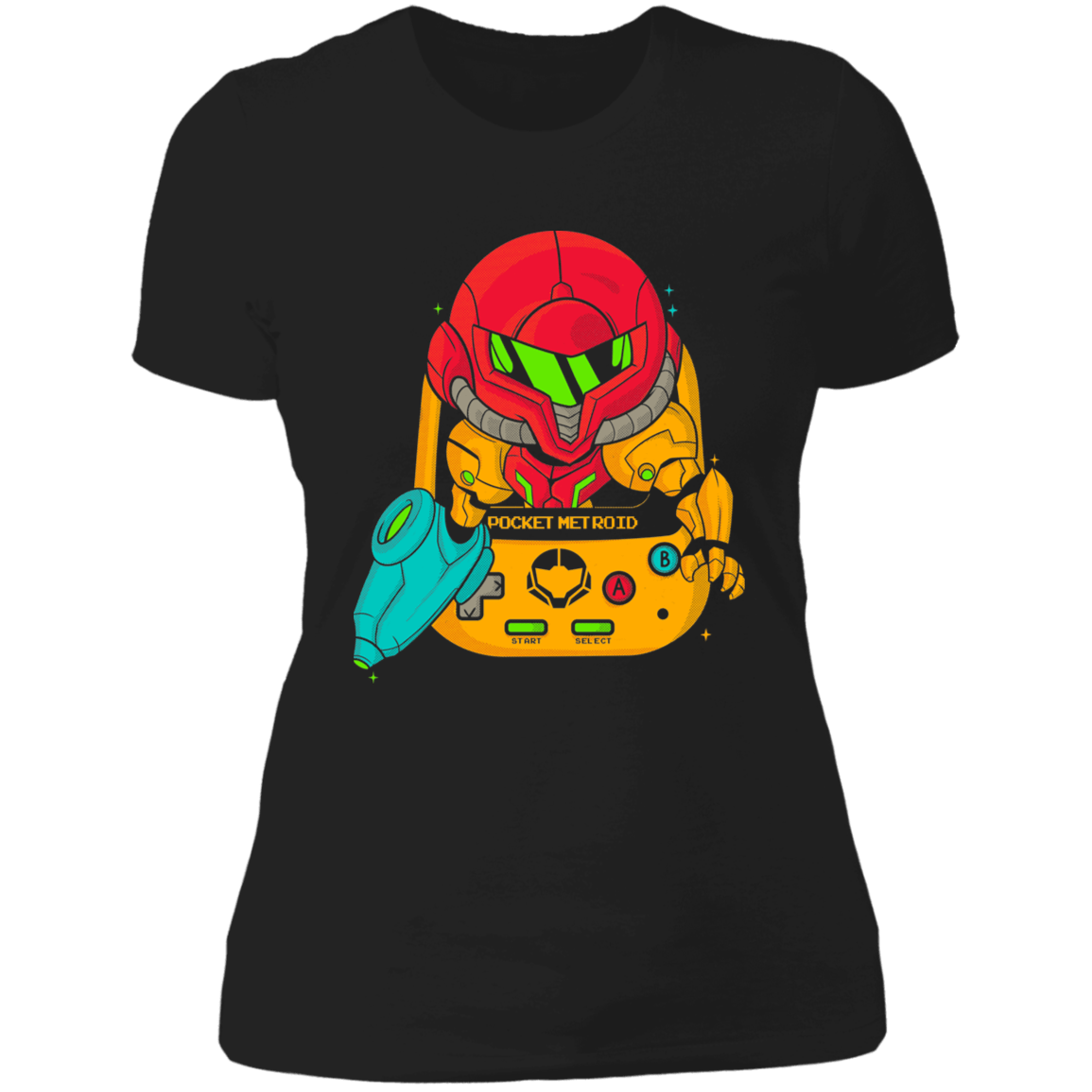 T-Shirts Black / X-Small Pocket Metroid Women's Premium T-Shirt