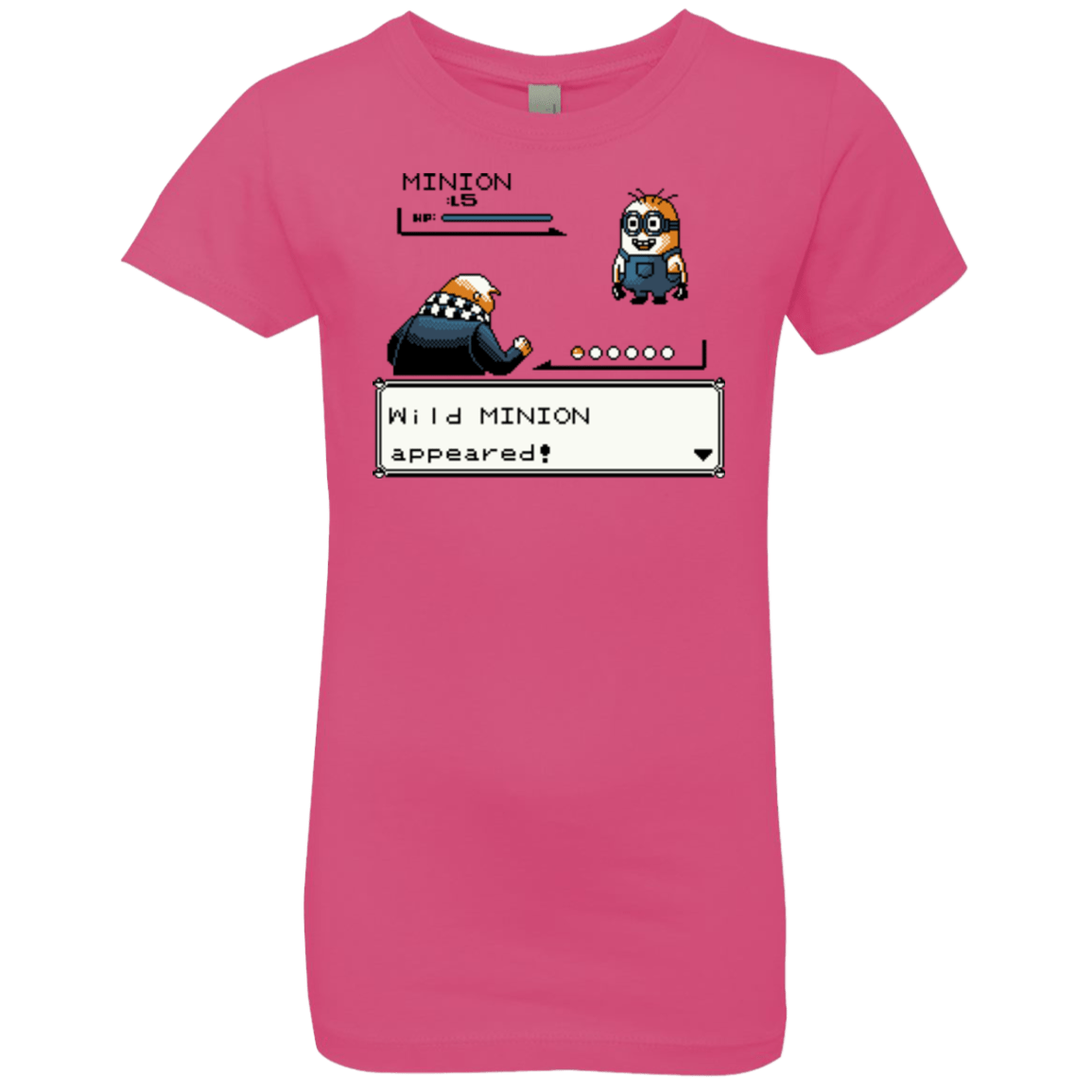 T-Shirts Hot Pink / YXS Pocket minions Girls Premium T-Shirt